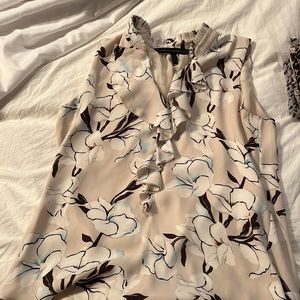 EUC WHBM Flower Blouse